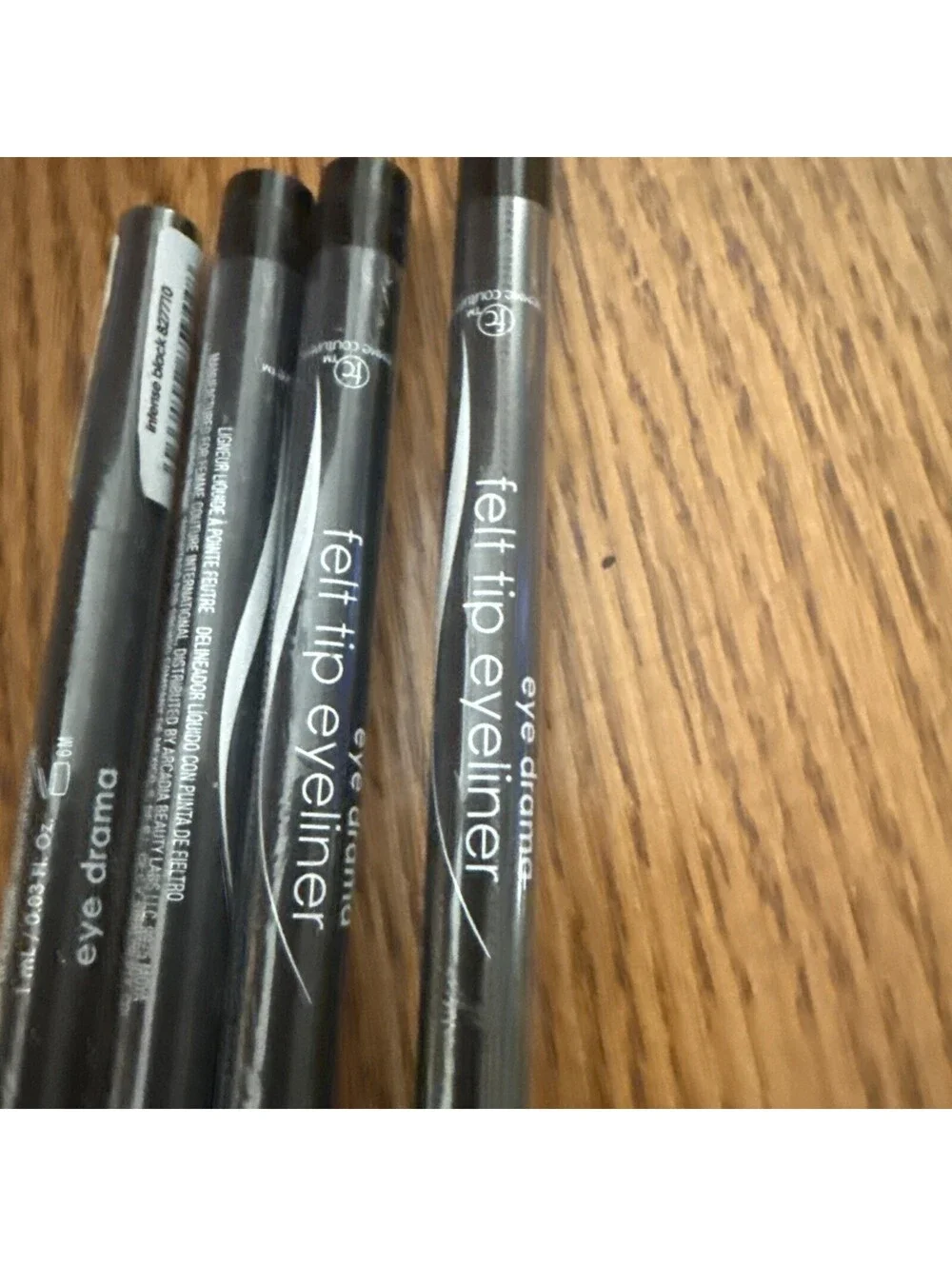 4 pk FEMME COUTURE Eye Drama Felt Tip Eyeliner 0.03 oz INTENSE BLACK 827710